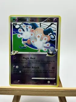 Pokemon TCG Mr. Mime 28/111 Reverse Holo Rare — Rising Rivals 2009 LP -c - Image 1
