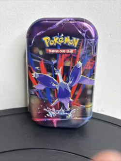 Pokemon TCG Mega Evolution Mega Heroes Mini Tin *Factory Sealed* Mega Lucario - Image 1