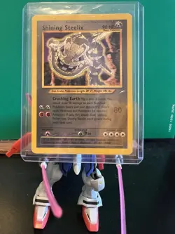 Pokemon Shining Steelix Neo Destiny 112/105 Secret Rare Holo 90 HP Card - Image 1