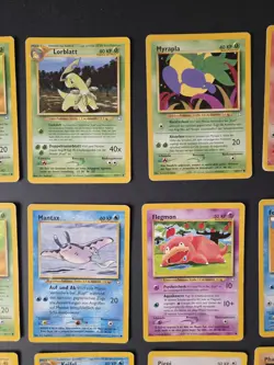 Pokemon Neo Genesis GERMAN Card Lot Vintage WOTC Pikachu Mareep LP-DMG 18 Cards - Image 3