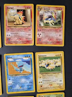Pokemon Neo Genesis GERMAN Card Lot Vintage WOTC Pikachu Mareep LP-DMG 18 Cards - Image 4