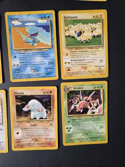 Pokemon Neo Genesis GERMAN Card Lot Vintage WOTC Pikachu Mareep LP-DMG 18 Cards - Image 5