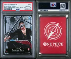 2023 Roronoa Zoro OP01-001 PREMIUM CARD COLLECTION 25TH EDITION EN PSA 10 - Image 3