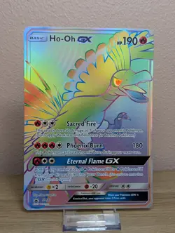 Ho-Oh GX SM80 English Holo Card. Jumbo Oversided Sm80 Black Star Promo. - Image 1