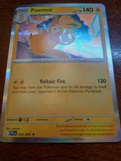 Pawmot 034/094 Me02: Phantasmal Flames Holo pokemon card - Image 1
