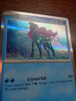 Suicune 026/094 Me02: Phantasmal Flames Holo Pokemon card - Image 2