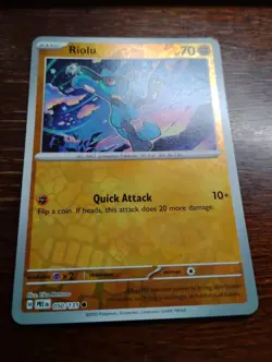 Riolu 050/131 Sv: Prismatic Evolutions Reverse Holo pokemon card - Image 1