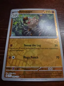 Primeape 099/191 Sv08: Surging Sparks Reverse Holo pokemon card - Image 1