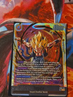 Gogeta FB09-122 Secret Rare Dual Evolution Dragon Ball Card Fusion World - Image 1