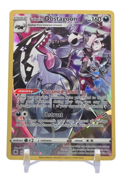 Galarian Obstagoon TG30 Crown Zenith Trainer Gallery Holo Rare Pokemon Card NM - Image 1