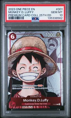 Monkey D. Luffy One Piece Premium Bandai Premium Card Collection 25th Edition 00 - Image 1