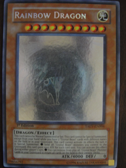 Rainbow Dragon Yu-Gi-Oh! Trading Card TAEV-EN006 Ghost 1st Edition - Image 2