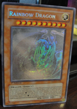Rainbow Dragon Yu-Gi-Oh! Trading Card TAEV-EN006 Ghost 1st Edition - Image 4