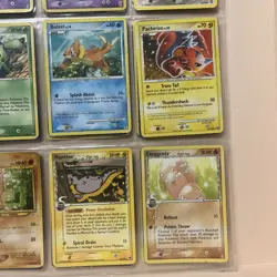 Pokemon TCG Binder Page With 9 Various Cards From The 2000’s One Japanese Card - Image 4