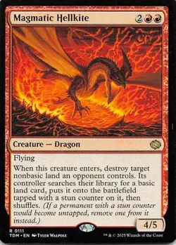 Magmatic Hellkite 0111 TDM Rare NM MTG - Image 1