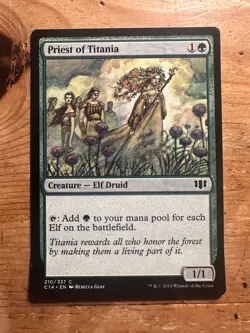Priest of Titania Commander 2014 Regular MTG NM - Image 1