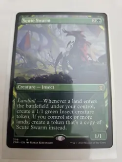 mtg, Scute Swarm Zendikar Rising Regular NM - Image 1