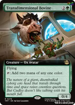 Transdimensional Bovine (Extended Art) [TMT - 274] - NM [Foil] TCG MTG - Image 1