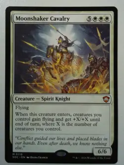 Moonshaker Cavalry *Mythic* Magic MtG x1 SOC Commander Secrets of Strixhaven - Image 1