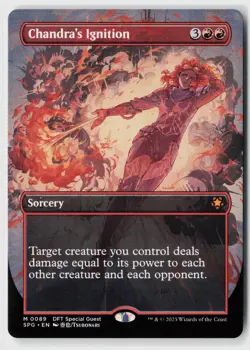 Chandra's Ignition (Borderless) #89 (NM) Special Guests SPG Magic MTG - Image 1