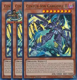 Yugioh! 3x Centur-Ion Gargoyle II MP25-EN185 Ultra Rare 1st Ed NM - Image 1