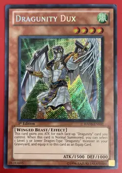 Yugioh Dragunity Dux HA03-EN031 - Secret Rare 1st Edition - Image 4