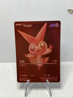 Red Victini Black White Rare Pokemon Card BLK 171/086 Black Bolt - Image 1
