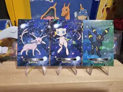 Pokemon Card Database 2 - Espeon Mew & Umbreon Mixed Lot - 3 Card Lot - Image 1
