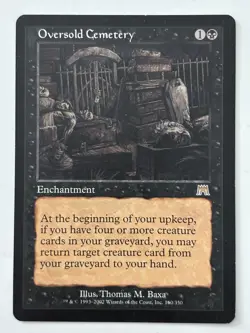 Oversold Cemetery Onslaught Light Play MTG Magic the Gathering - Image 1