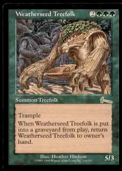 Weatherseed Treefolk LP Light Play Urza's Legacy MTG [6191] - Image 1