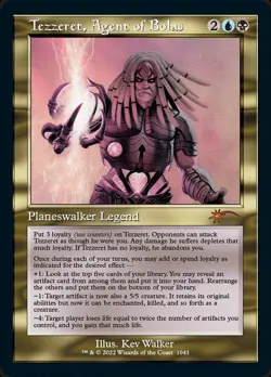 [1x] Tezzeret, Agent of Bolas - Foil - Retro Frame Near Mint, English Secret La - Image 1