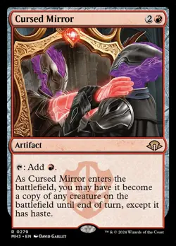 CURSED MIRROR Rare Modern Horizons 3 NM MTG - Image 1