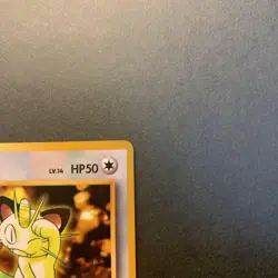 Pokemon Card Old Back CoroCoro Comic January 1998 Supplement Meowth No.052 - Image 3