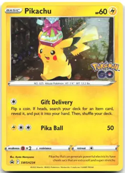 Pikachu SWSH234 Holo Promo Sword & Shield Promo Pokemon Lightly Played - Image 1