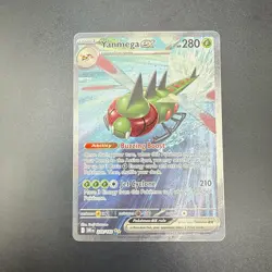 Pokemon TCG Destined Rivals Yanmega EX Holo Special Illustration Rare 228/182 - Image 1