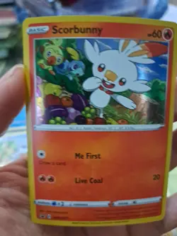 Pokemon TCG Scorbunny SWSH071 Cosmos Holo Promo Collector's Chest 2020 - Image 2