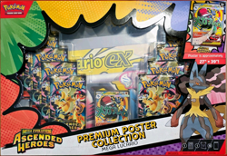 Pokemon Mega Evolution Ascended Heroes Mega Lucario premium poster collection. - Image 1