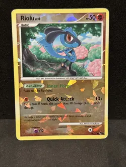Riolu #16/17 - Pokemon TCG - POP Series 8 - Cracked Ice Holo - DMG - Image 1