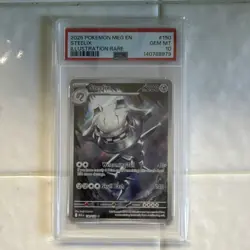 Pokemon Steelix #150/132 Me01 Mega Evolution Illustration Rare Holo PSA 10 - Image 1