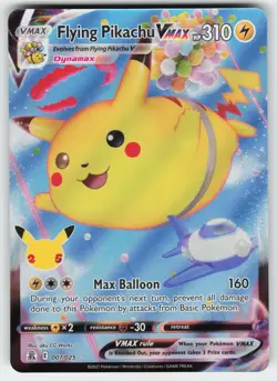 Flying Pikachu VMAX 007/025 Holo VMAX Rare Celebrations Pokemon Near Mint - Image 1