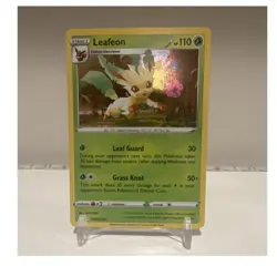Pokemon TCG Leafeon SWSH191 SWSH: Sword & Shield Promo Holo with SWIRL 🔥 - Image 1