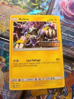 Raikou SM150 Stamped Prerelease Promo Holo Rare SM Lost Thunder Pokemon TCG - Image 1