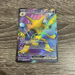 Pokemon TCG Alakazam EX Scarlet & Violet-151 188/165 Holo Ultra Rare - Image 1