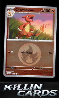 Reverse Holofoil Charmeleon (Energy Symbol Pattern) 021/217 Pokemon Uncommon ME: - Image 1