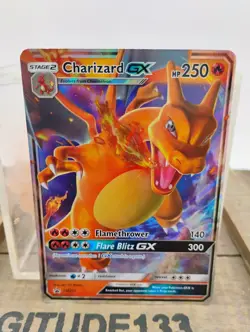 Pokemon TCG - Charizard GX SM211 from Sun & Moon Black Star Promo Holo NM - Image 1