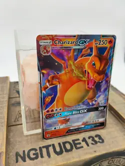 Pokemon TCG - Charizard GX SM211 from Sun & Moon Black Star Promo Holo NM - Image 3