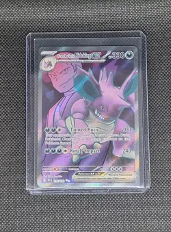 Team Rocket's Nidoking ex 216/182 Ultra Rare Destined Rivals Pokemon - Image 1