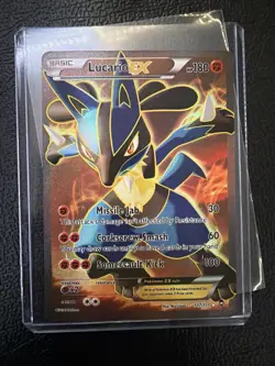The Pokemon Company Lucario EX Full Art Ultra Rare Holo 107/111 XY 180 HP - Image 1