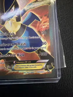 The Pokemon Company Lucario EX Full Art Ultra Rare Holo 107/111 XY 180 HP - Image 4