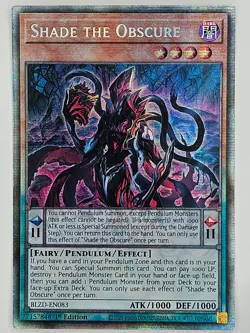 YuGiOh - BLZD-EN083 Shade the Obscure - Starlight Rare - Image 1